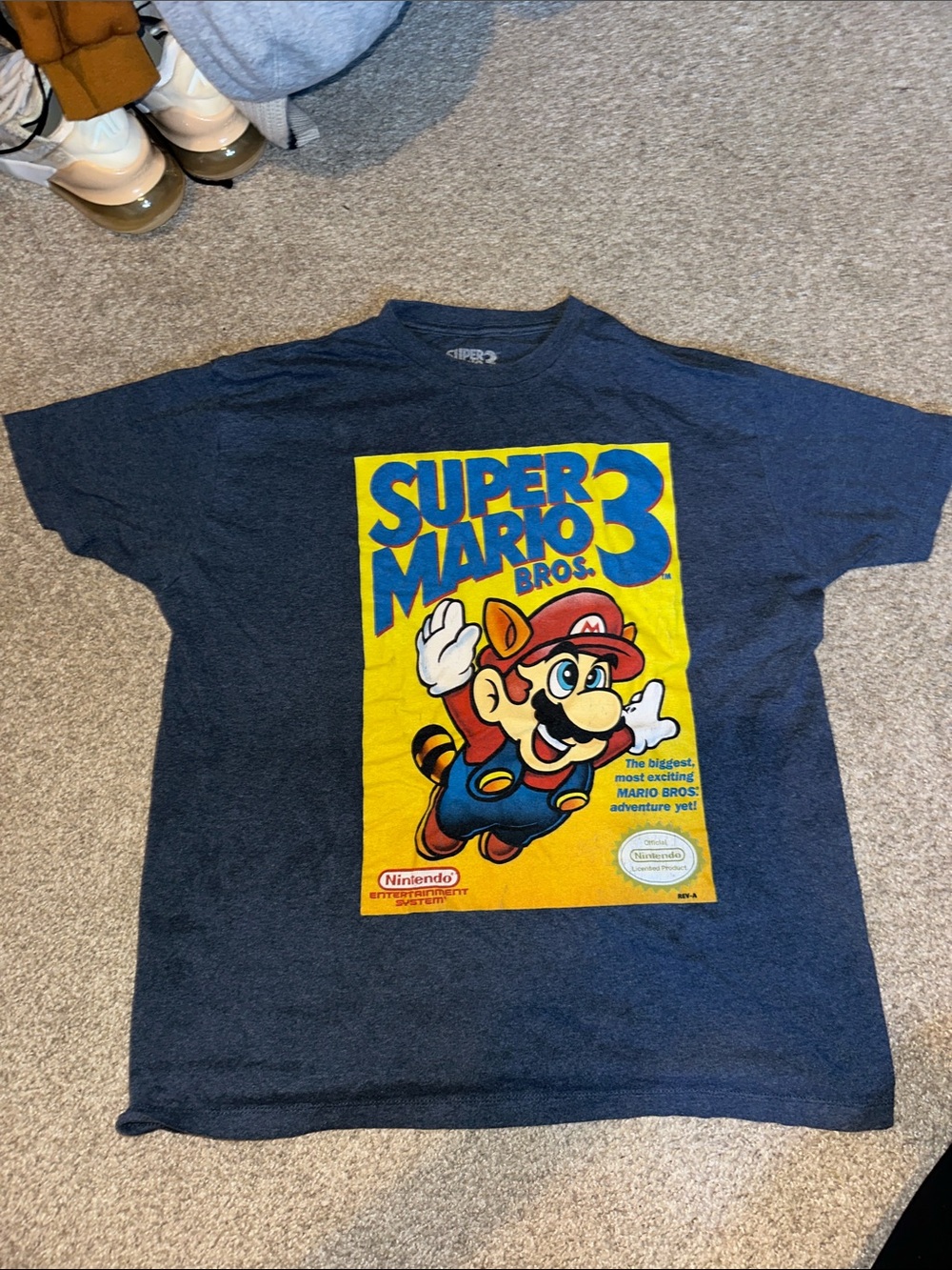 Nintendo Super Mario Bros. 3 Graphic Tee - Navy